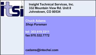 Charles Adams - Shop Foreman